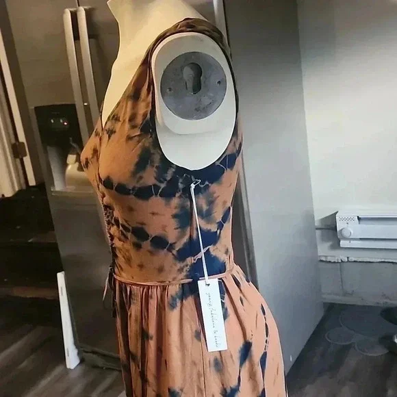 YOUNG FABULOUS & BROKE TIE-DYE SLEEVELESS DRESS  SIZE S - Picture 4 of 6